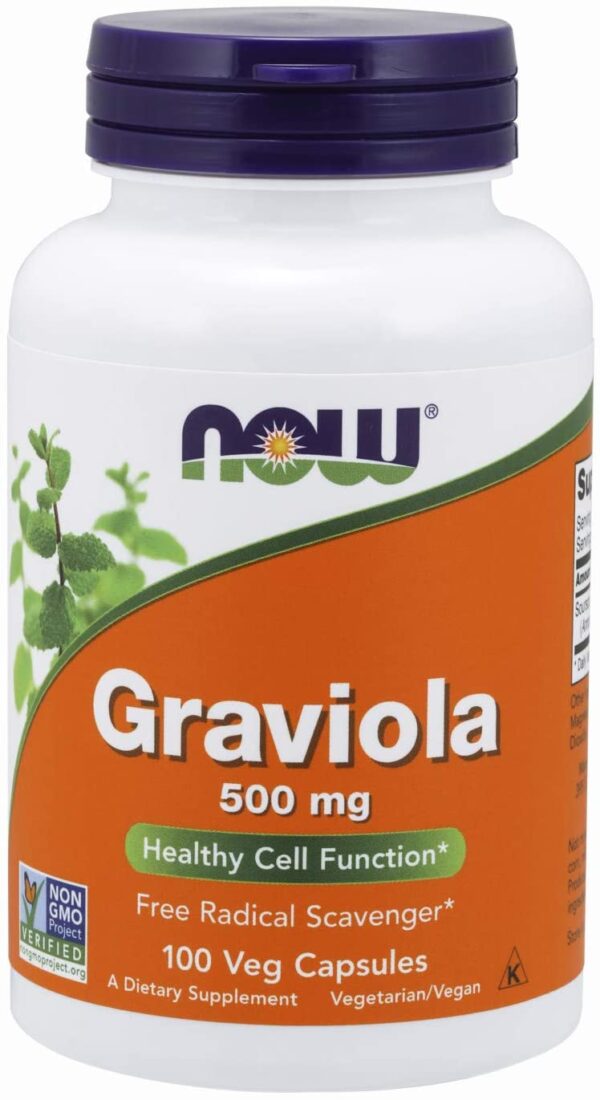 Гравиола (Graviola) 500 мг 100 веге капсули | Now Foods