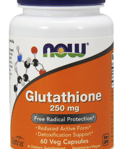 Глутатион (L-Glutathione) 250 мг 60 веге капсули | 60 дни | Now Foods