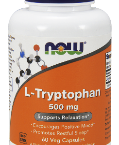 L-Tryptophan 500 мг 60 веге капсули | Now Foods