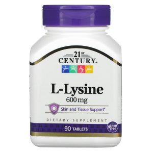 L-Lysine 600 мг 90 таблетки | 21st Century
