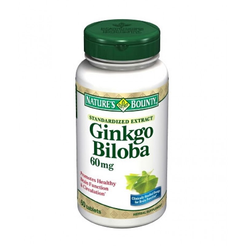 Гинко Билоба 60 мг 200 капсули | Nature's Bounty