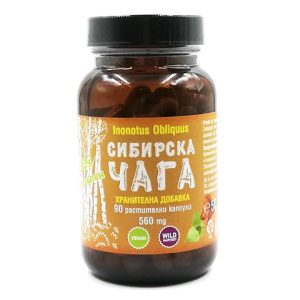 Чага Органична 560 мг 90 капсули | Супер Храни 2014