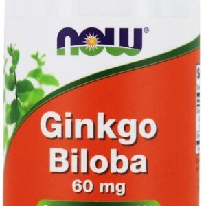 Гинко Билоба (Ginkgo Biloba) 60 мг 60 веге капсули | Now Foods