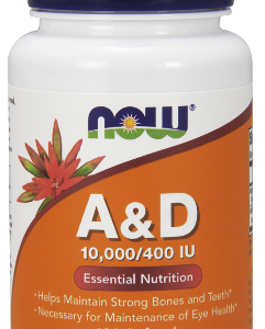 Витамин A & D 10000/400 IU 100 дражета | Now Foods