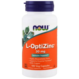 L-OptiZinc (Цинк) 30 мг 100 веге капсули | Now Foods