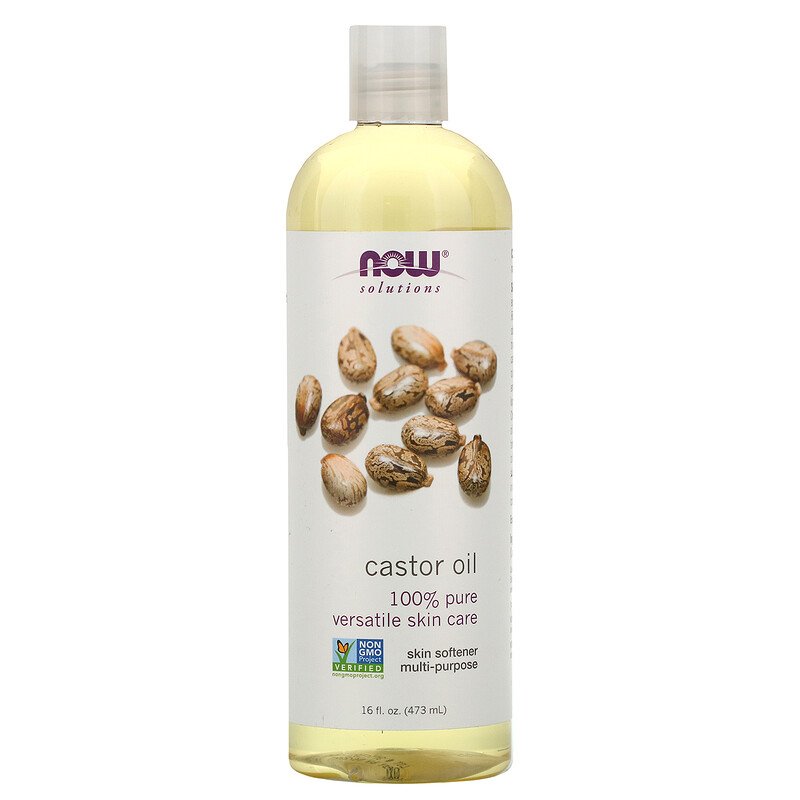 Течно Рициново Масло 473 мл | Now Foods