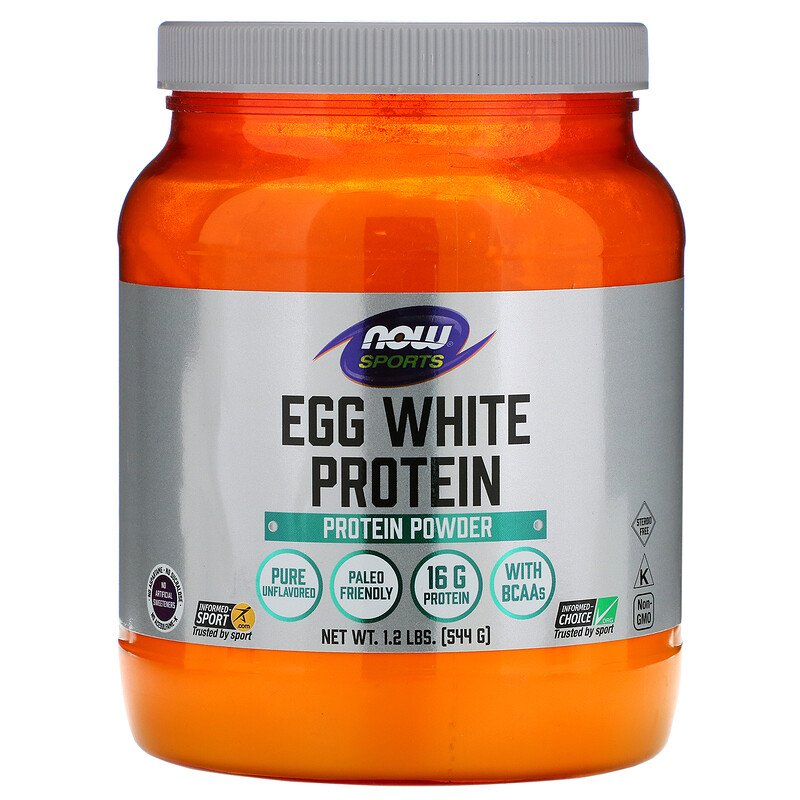 Яйчен Протеин Eggwhite Protein 544 гр | Now Foods