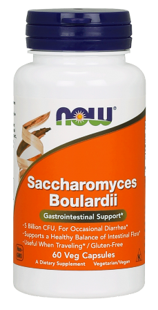 Saccharomyces Boulardii 60 веге капсули | Now Foods