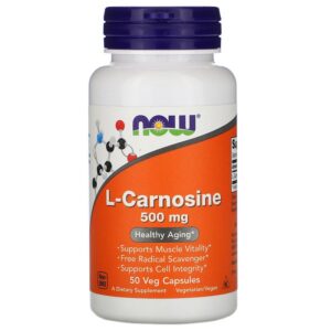 L-Carnosine (Карнозин) 500 мг 50 веге капсули | Now Foods