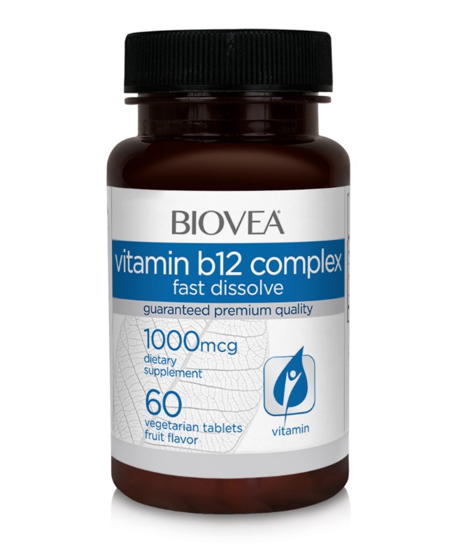 Витамин В12 Комплекс (Vitamin B12 Complex) 1000 мкг 60 таблетки | Biovea