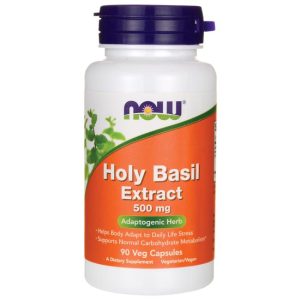 Свещен Босилек Holy Basil Tulsi 500 мг 90 капсули | Now Foods