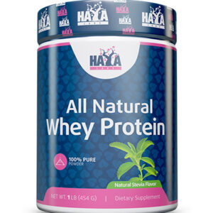 Pure All Natural Whey Protein Stevia Суроватъчен протеин 454 гр | Haya Labs