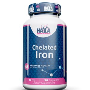 Chelated Iron 15 мг 90 капсули | Haya Labs
