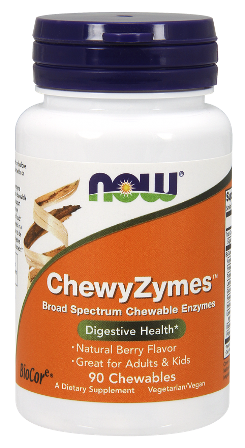 ChewyZymes 90 дъвчащи дражета | Now Foods