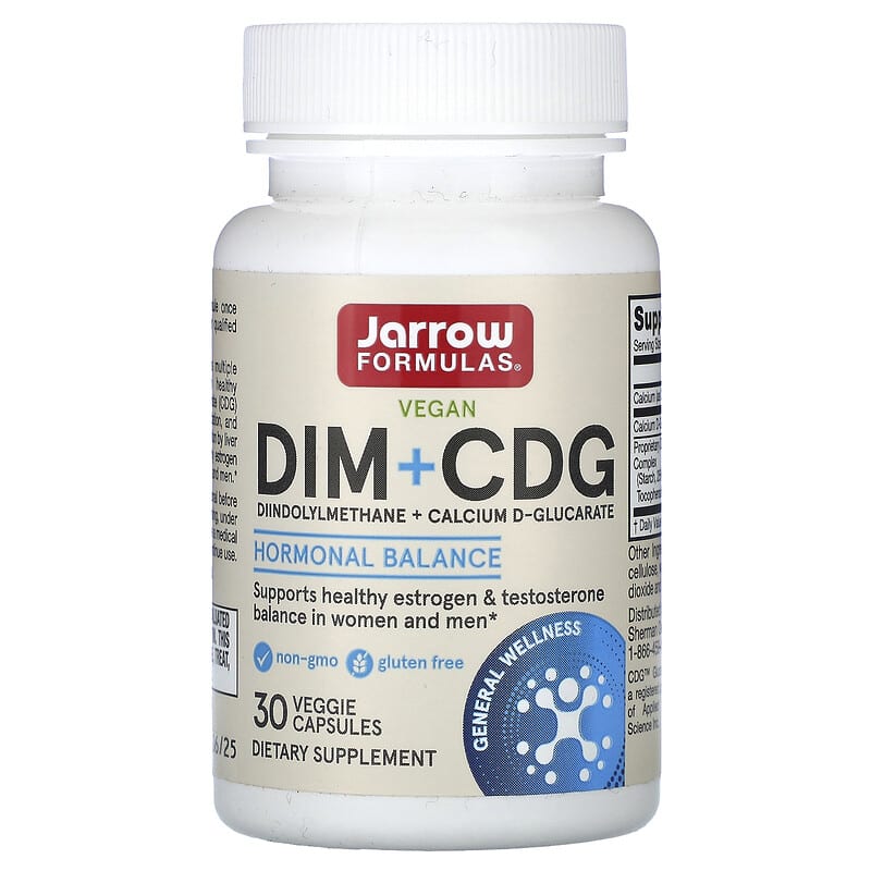 DIM + CDG 30 вегетариански капсули | Jarrow Formulas