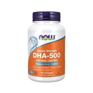 DHA-500 Double Strength 90 гел-капсули | Now Foods