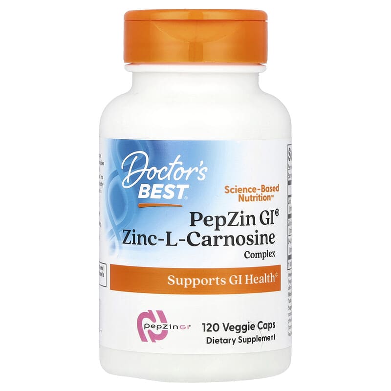 Zinc L-Carnosine Complex with PepZin Gl 120 веге капсули | Doctor's Best