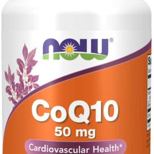 CoQ10 50 мг + Vitamin Е 50 дражета | Now Foods