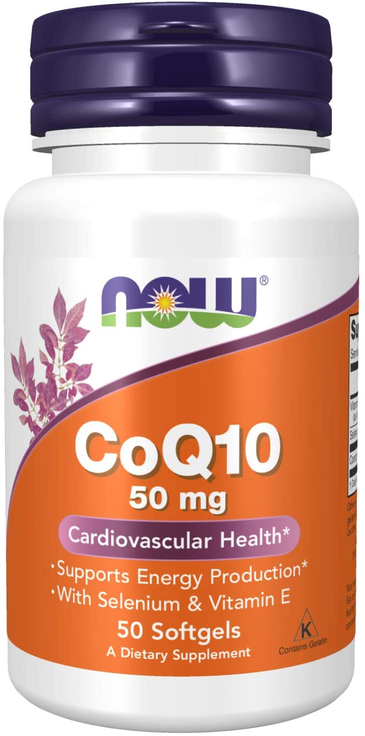 CoQ10 50 мг + Vitamin Е 50 дражета | Now Foods