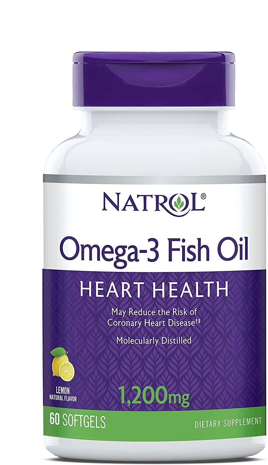 Omega-3 Fish Oil 1200 мг 60 дражета | Natrol