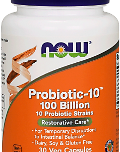 Probiotic-10 100 Billion 30 веге капсули | Now Foods
