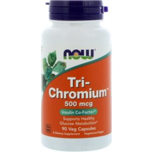 Tri-Chromium 500 мкг + Cinnamon 90 веге капсули | Now Foods