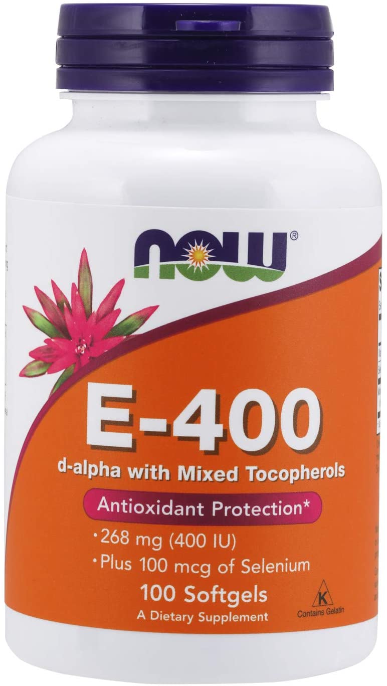 Vitamin E-400 + Selenium 100 гел-капсули | Now Foods