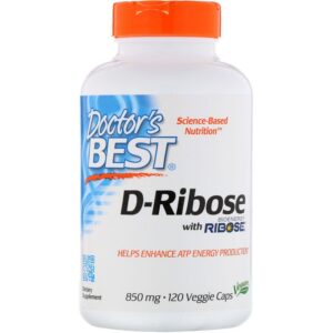 D-Ribose With Bioenergy Ribose 850 мг 120 веге капсули | Doctor's Best