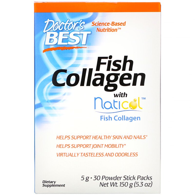 Fish Collagen with Naticol 30 Powder Stick Packs | Doctor's Best