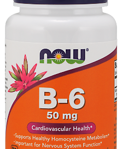Vitamin B-6 (Pyridoxine) 50 мг 100 таблетки | Now Foods