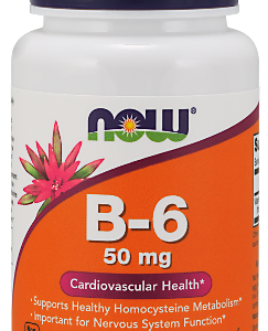 Vitamin B-6 (Pyridoxine) 50 мг 100 таблетки | Now Foods