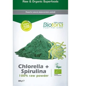 Chlorella + Spirulina 100% Powder 200 g BioTona
