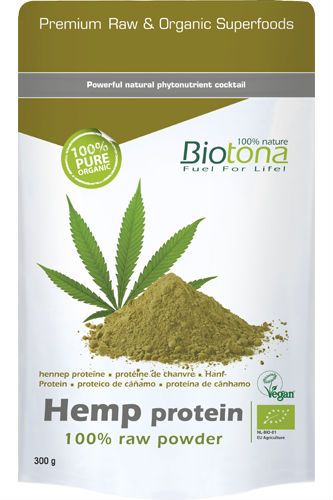 Hemp Protein 100% Raw Powder 300 g BioTona
