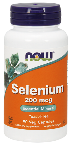 Selenium 200 мкг 90 веге капсули | Now Foods