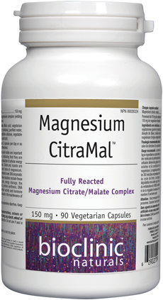 Magnesium CitraMal 150 mg 90 capsules | Bioclinic Naturals