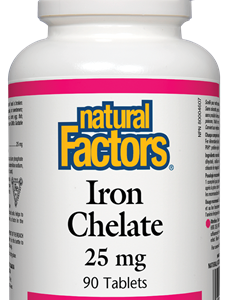 Желязо (Хелат) 25 мг 90 таблетки I Natural Factors