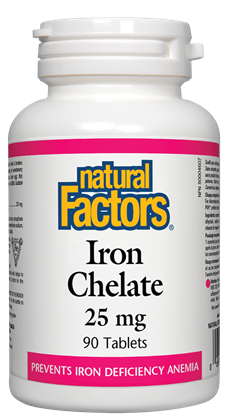 Желязо (Хелат) 25 мг 90 таблетки I Natural Factors