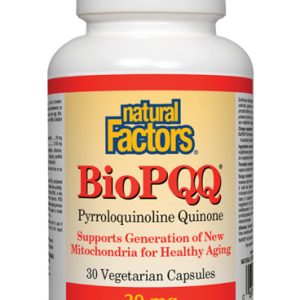 BioPQQ®Pyrroloquinoliune Quinone 20 mg 30 capsules | Natural Factors