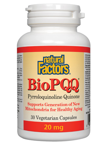 BioPQQ®Pyrroloquinoliune Quinone 20 mg 30 capsules | Natural Factors