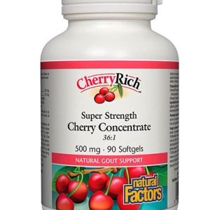 Череша Супер Концентрат 500 мг 90 гел-капсули | Natural Factors