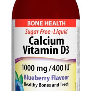 Течен Калций 1000 mg + Витамин D3 400 IU 500 мл | Webber Naturals