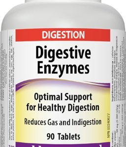 Digestive Enzymes (Храносмилателни ензими) 182 мг 90 таблетки | Webber Naturals
