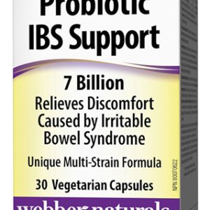 Пробиотик IBS Support 7 млрд. активни пробиотици 30 капсули | Webber Naturals