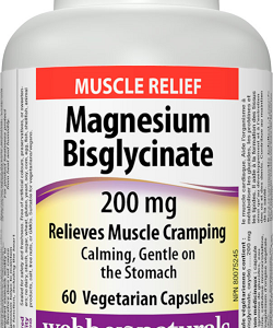 Магнезий Бисглицинат 200 мг 60 капсули | Webber Naturals