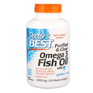 Omega 3 Fish Oil 1000 мг 120 гел-капсули | Doctor's Best