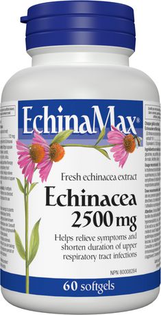 EchinaMax® Ехинацея Екстракт 2500 мг 60 гел-капсули | Webber Naturals