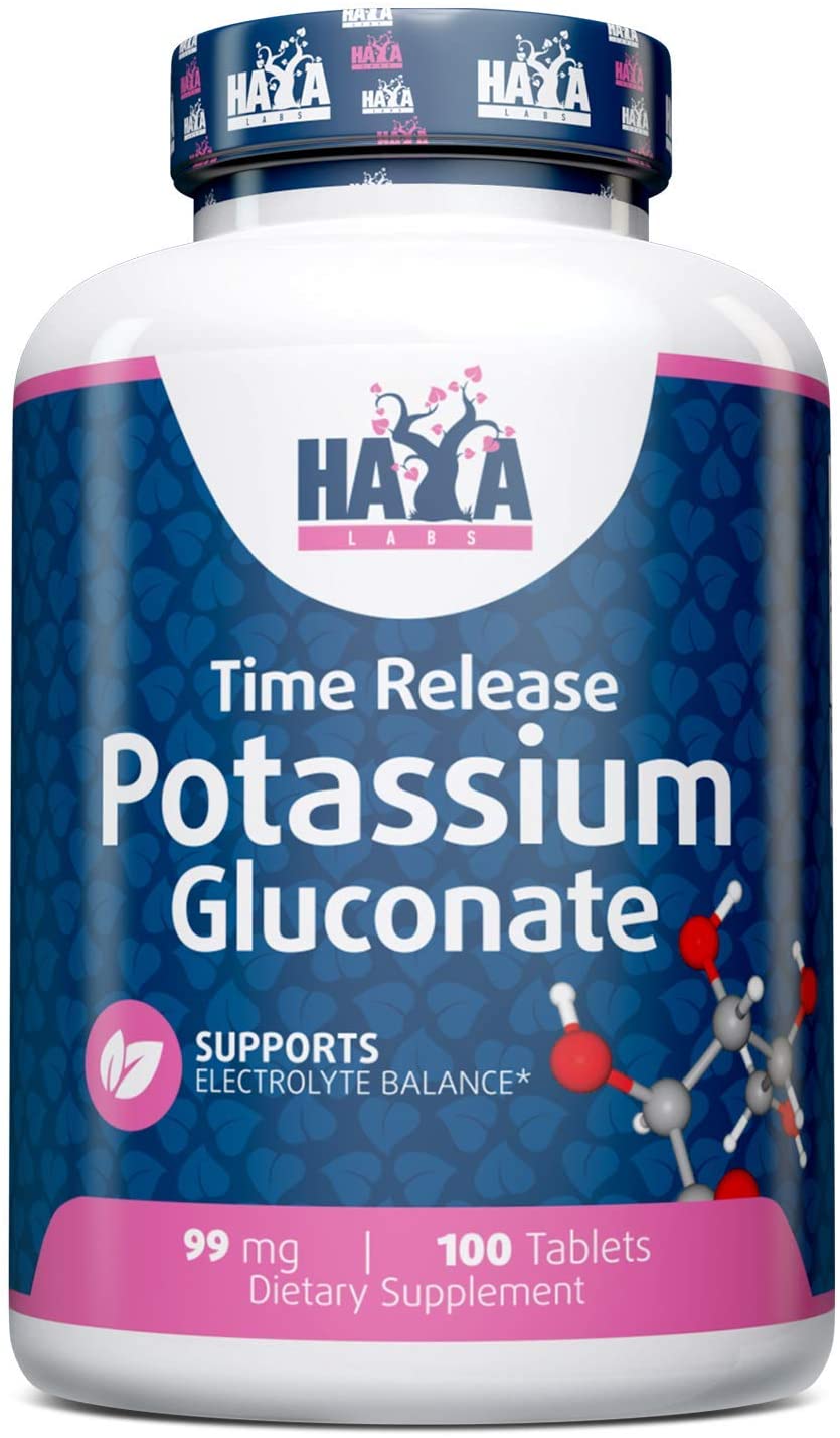 Potassium Gluconate 99 мг 100 таблетки | Haya Labs