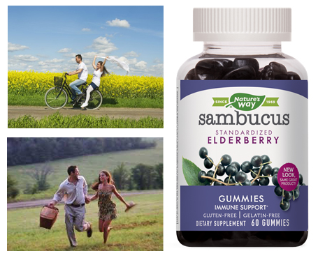 Sambucus Gummies 60 tablets от Nature`s Way на топ цена действа общоукрепващо и дава енергия и тонус