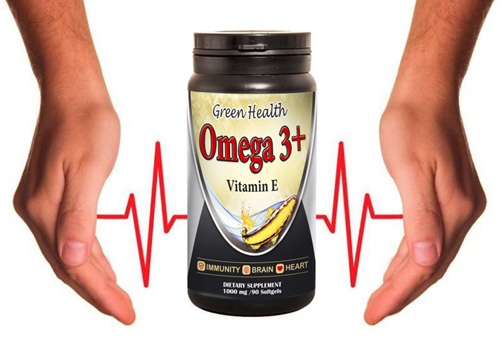 Omega 3 + Vitamin E 1000 mg 90 гел-капсули от Green Health на отлична цена предотвратява появата на сърдечно-съдови заболявания и диабет.