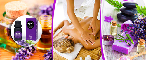 Биологично масло от лавандула 10 мл от Ayan на чудесна цена добавено към масажното олио намалява възпалението в тъканите на мускулите